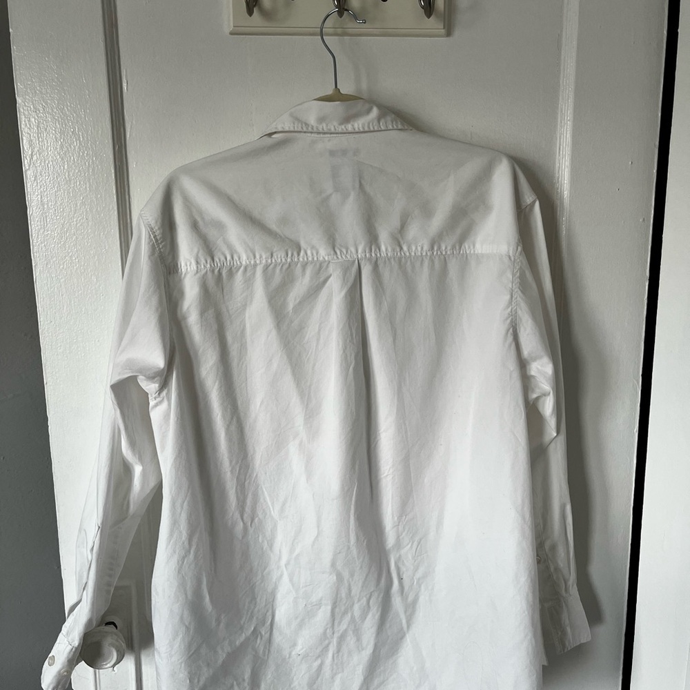 Gap White Button Down Shirt Top - image 3